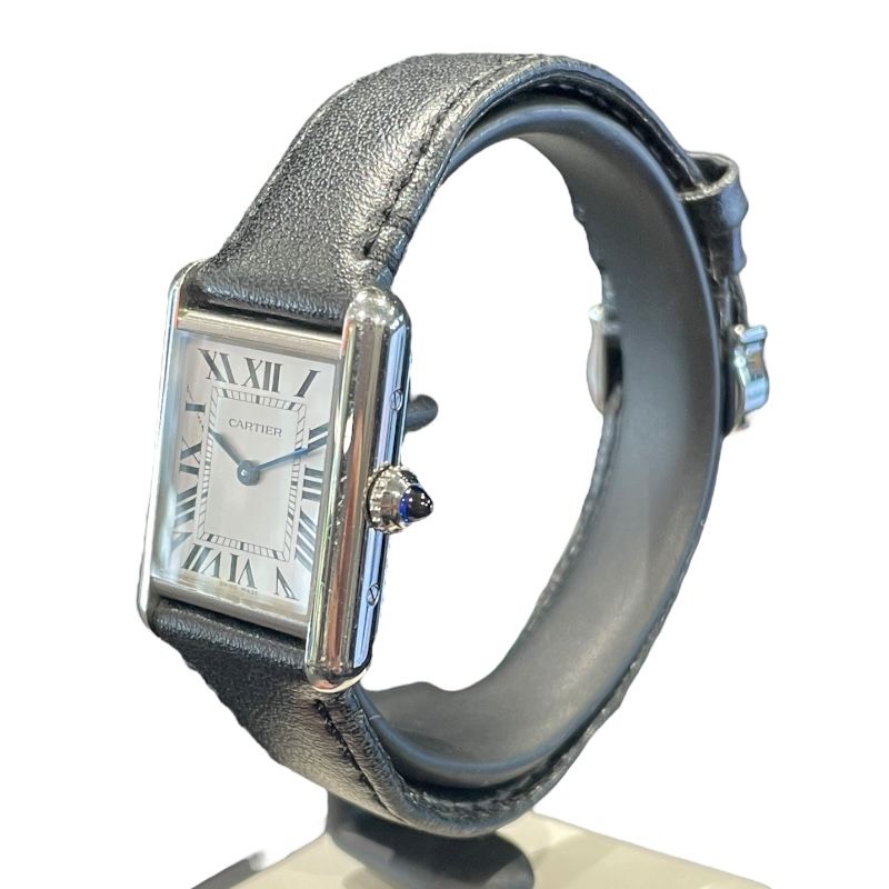 Cartier Tank Must WSTA0060 Stainless Steel & Leather Men's Watch