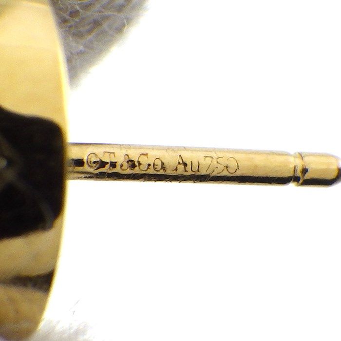 Tiffany & Co. T Circle Onyx Earrings in 18K Yellow Gold