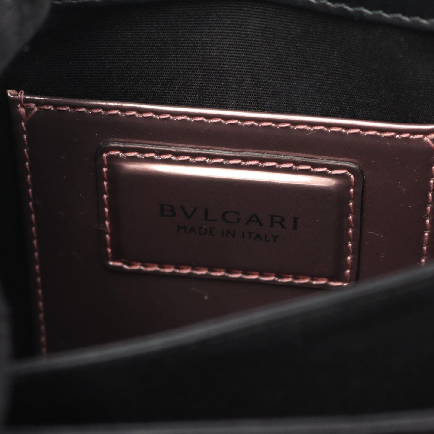 BVLGARI Serpenti Forever Metallic Pink Leather Handbag