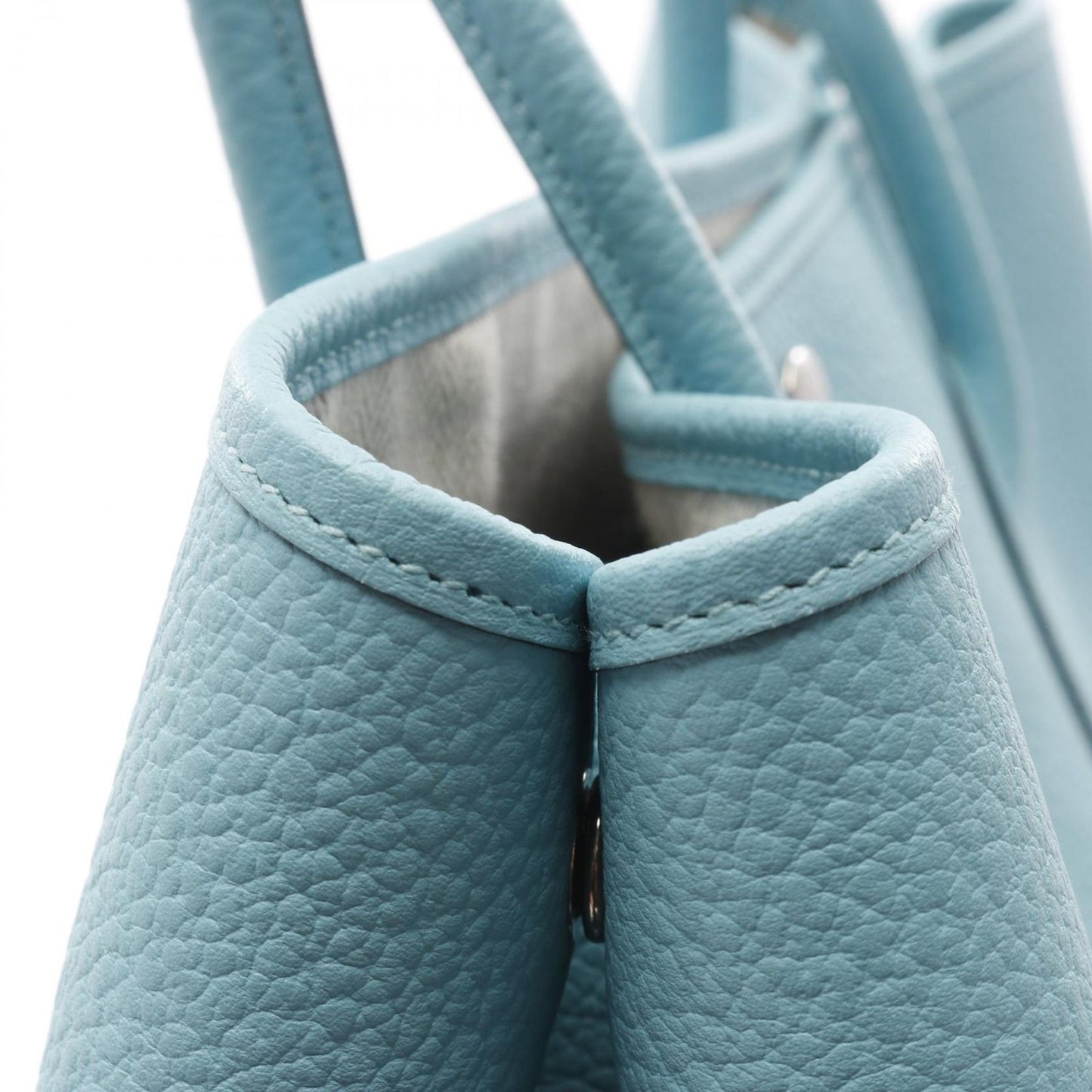 HERMES Garden Party PM Tote Bag in Blue Atoll - Exquisite Craftsmanship