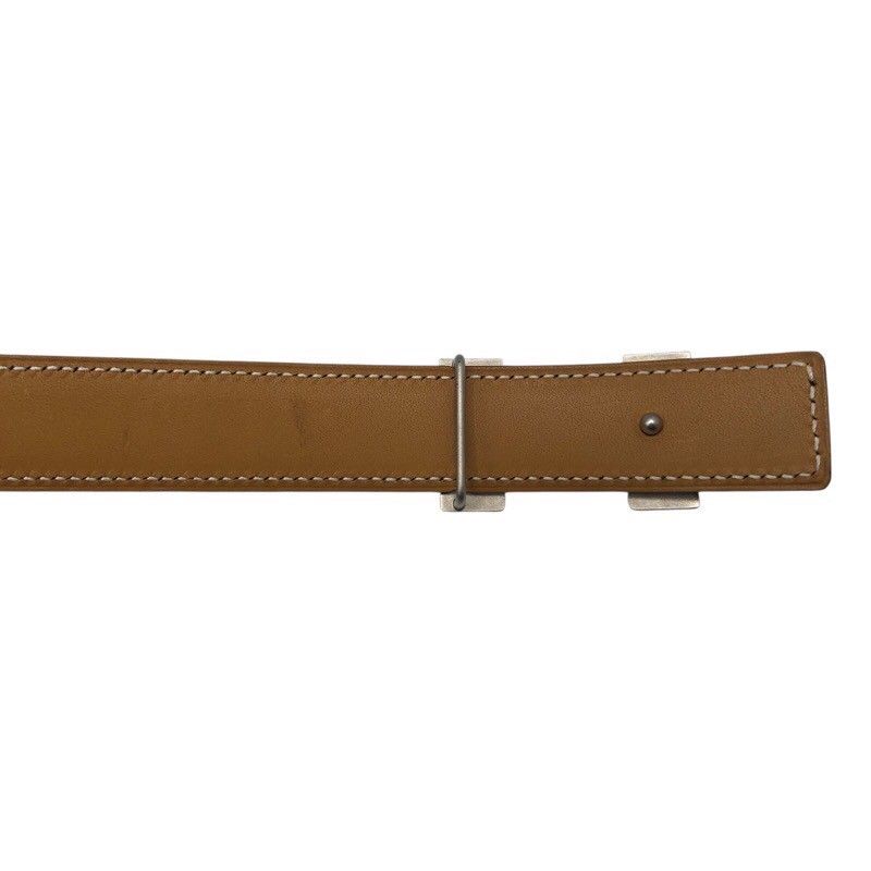 HERMES Constance Mini Belt 65cm in Brown/Camel Box Calf Leather