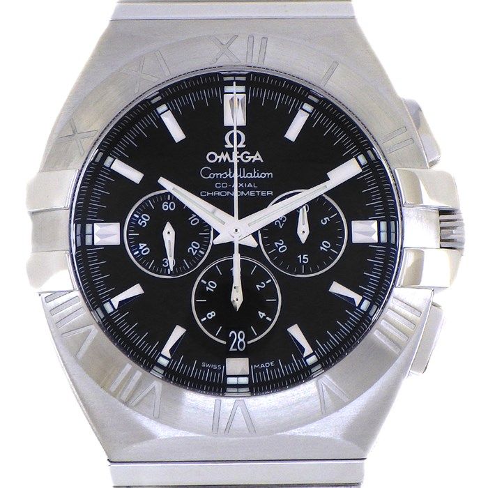 OMEGA Constellation Double Eagle Chronograph - Black Dial, Automatic