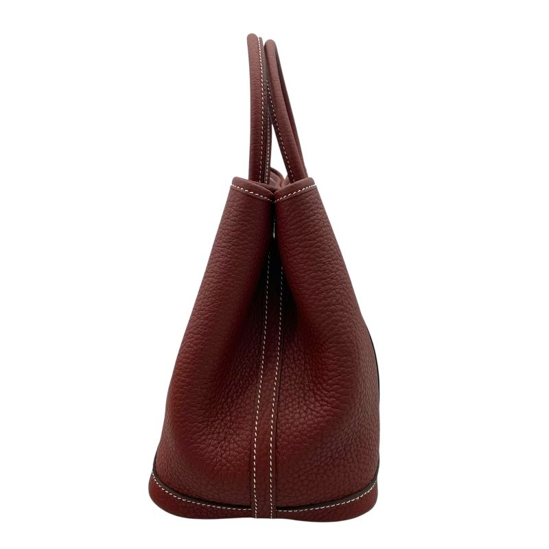 HERMES Garden Party TPM Handbag in Rouge Ash - Exquisite Craftsmanship