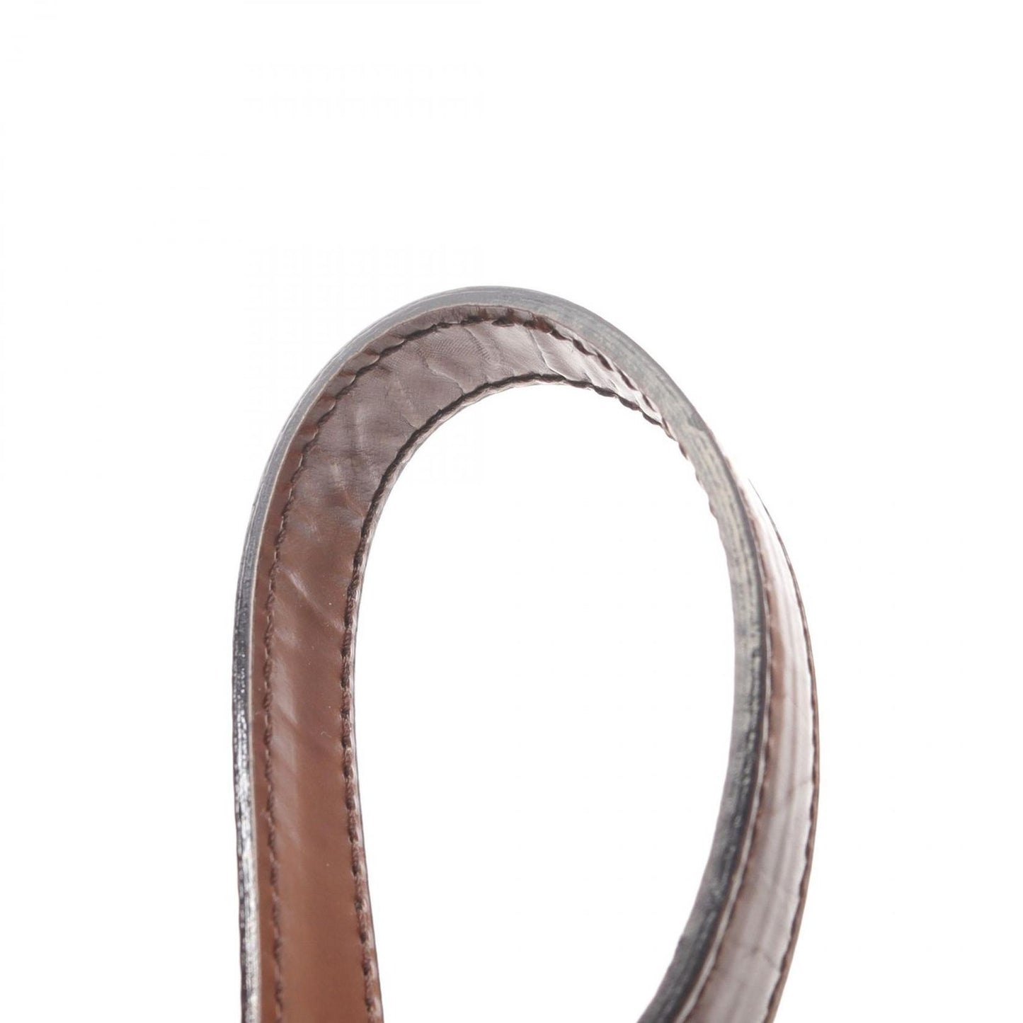 Salvatore Ferragamo Dark Brown Leather 2-Way Shoulder Handbag