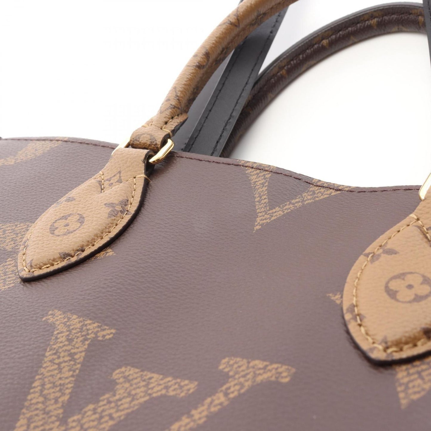 Louis Vuitton OnTheGo MM Tote Bag - Exquisite Beige & Brown Canvas