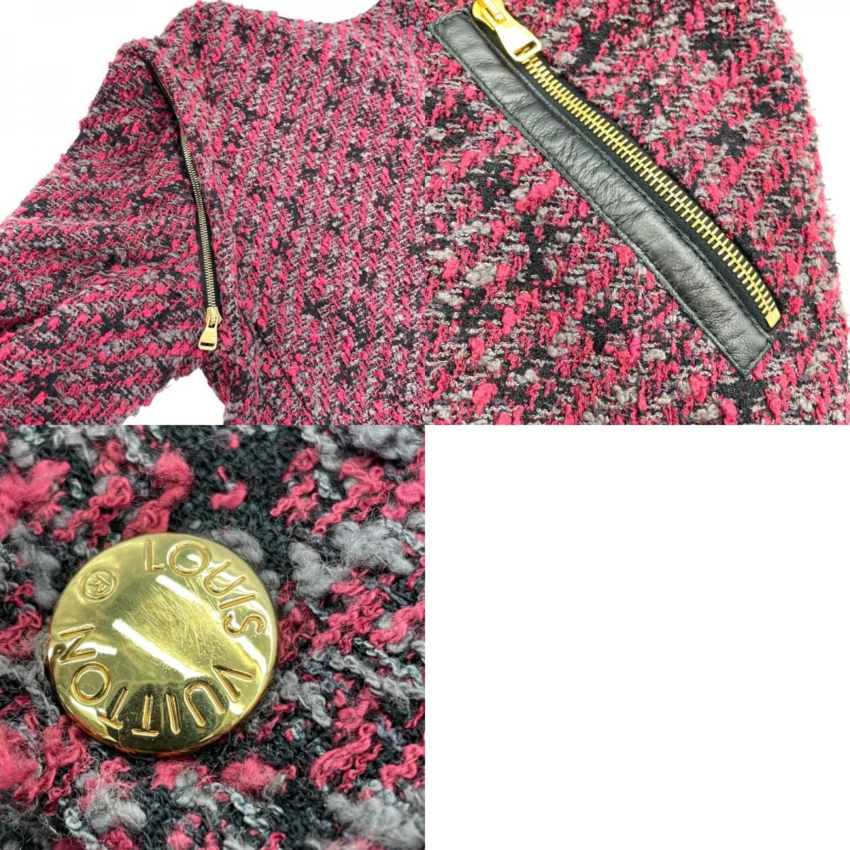 Louis Vuitton Bordeaux Tweed Coat - Exquisite Women's Outerwear