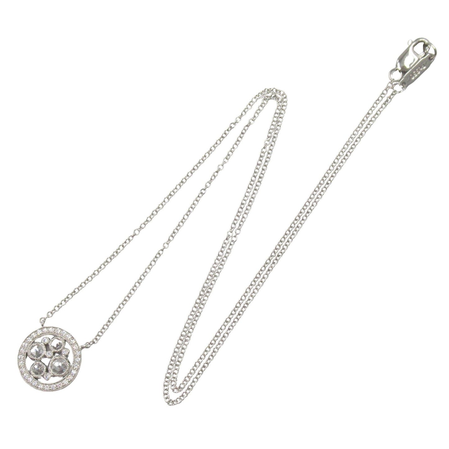 TIFFANY & CO. Cobblestone Diamond Necklace in Platinum