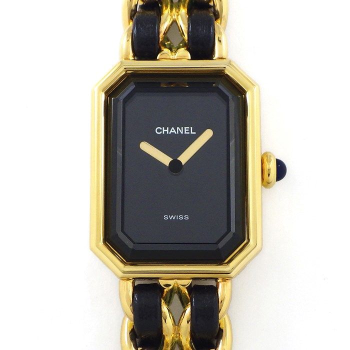 CHANEL Première M H0001 Octagonal Black Dial Quartz Watch