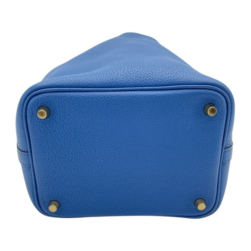 HERMES Picotin Lock PM Blue France with Gold Hardware - Z Stamp