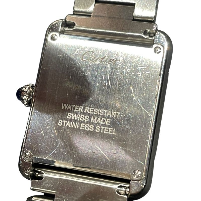 Cartier Tank Solo SM W5200013 White SS Quartz Ladies Watch