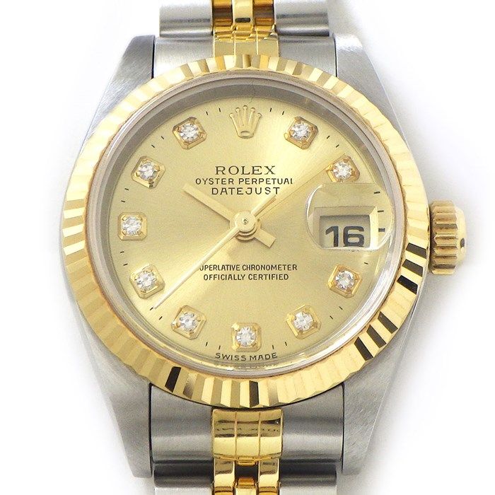 Rolex Datejust 79173G - Champagne Gold Dial, Diamond Index, 2000