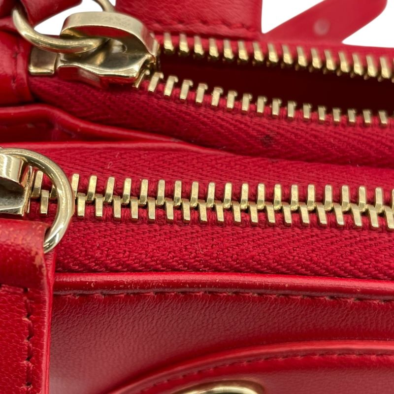 CHANEL Red Leather Body Bag with Gold Hardware - Exclusive Design