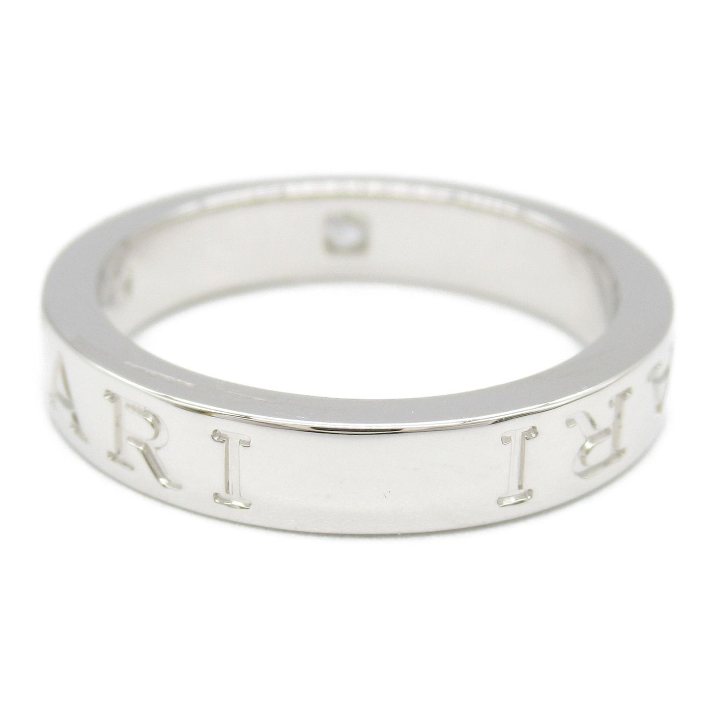 BVLGARI B-zero1 Diamond Ring in 18K White Gold - Unisex Elegance