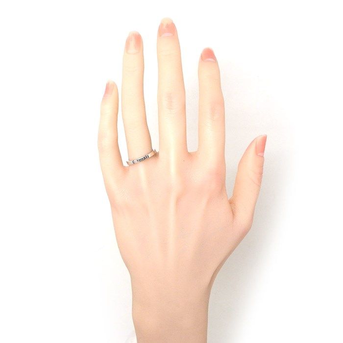 Cartier Maillon Panthère Ring in K18 White Gold - Size 13.5