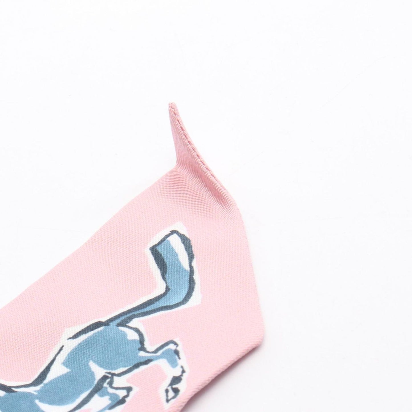 HERMES Chevaux en Liberte Twilly Scarf - Unused Luxury Silk