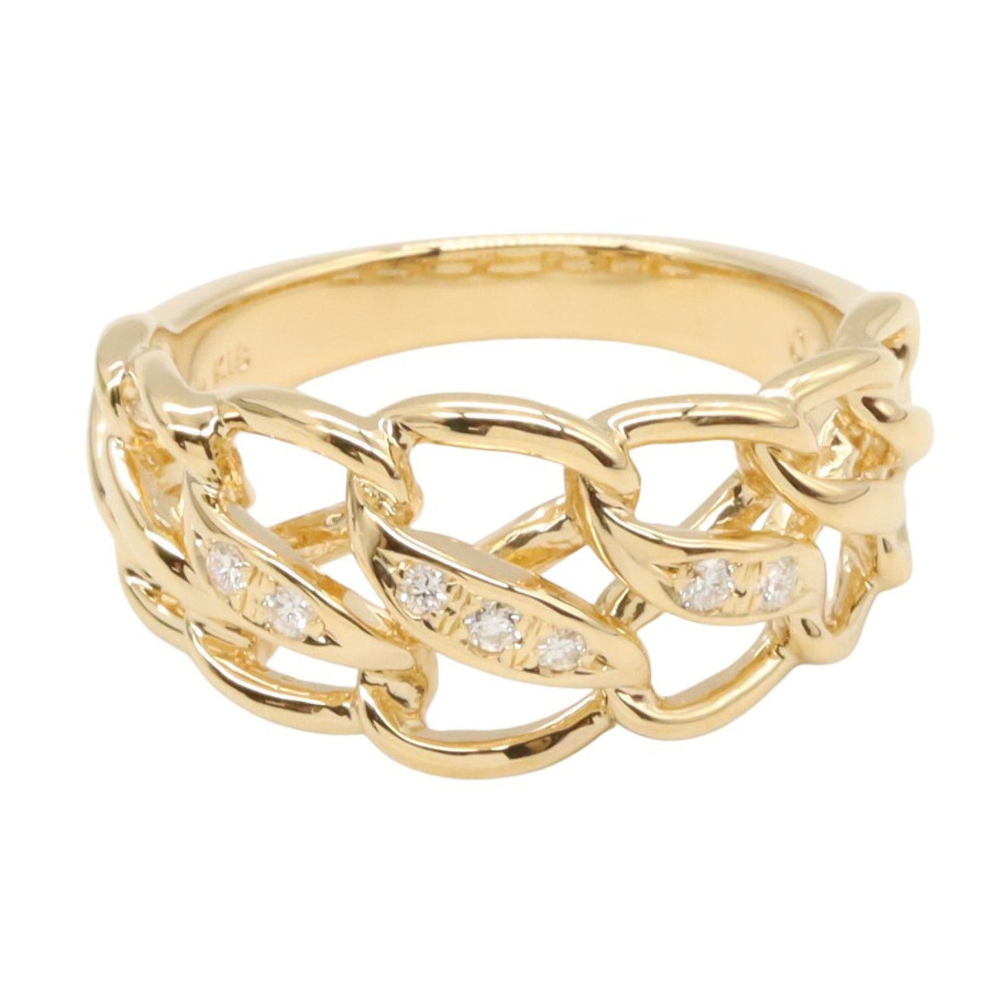 TASAKI K18 Yellow Gold Diamond Ring - Exquisite Elegance