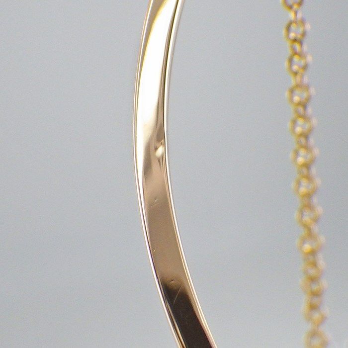 Tiffany & Co. T Smile Small Necklace in K18 Pink Gold