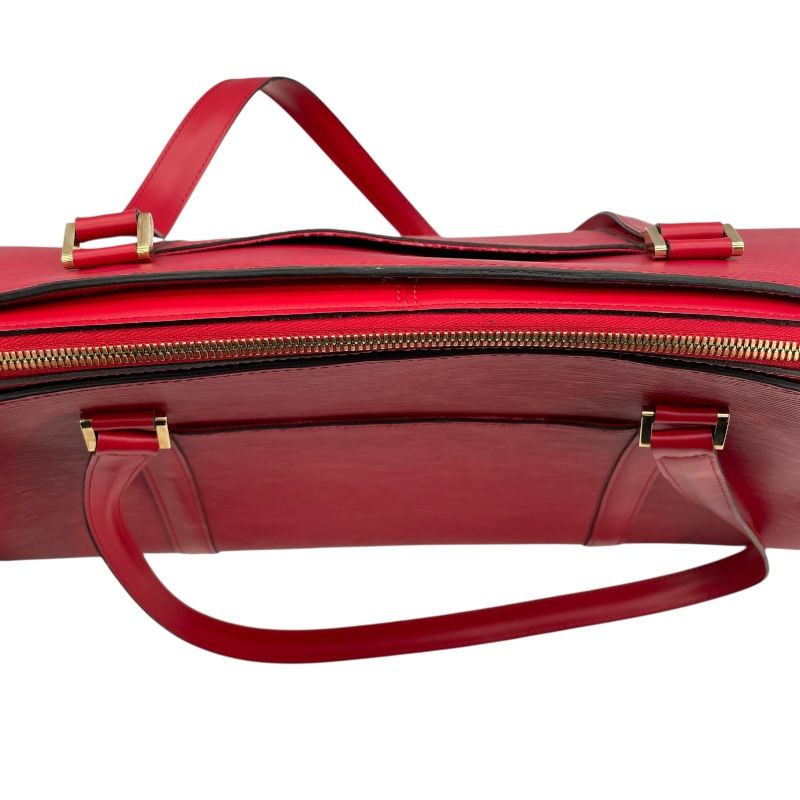 Louis Vuitton Sorbonne 50 Boston Bag in Red Epi Leather
