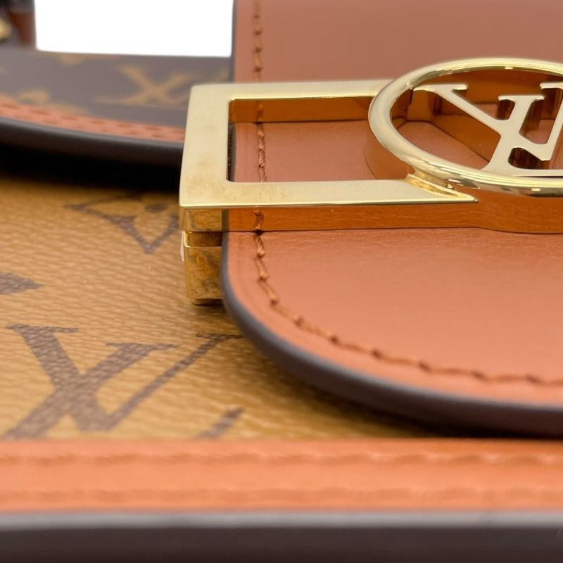 Louis Vuitton Dauphine Mini Shoulder Bag in Brown Monogram Canvas