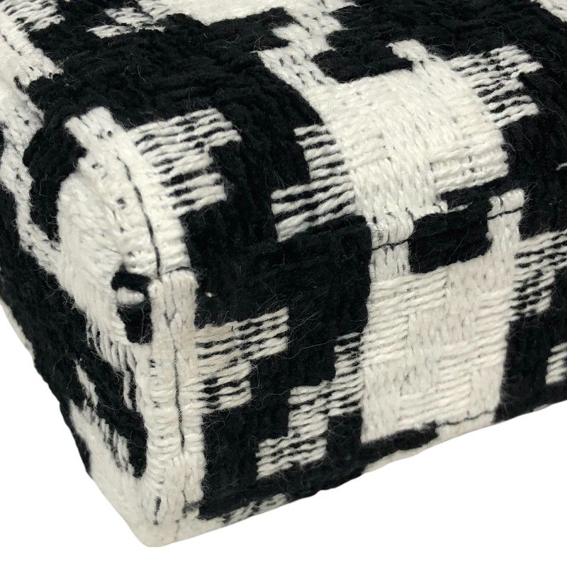 Christian Dior Lady D-Joy Medium Handbag in Black/White Tweed