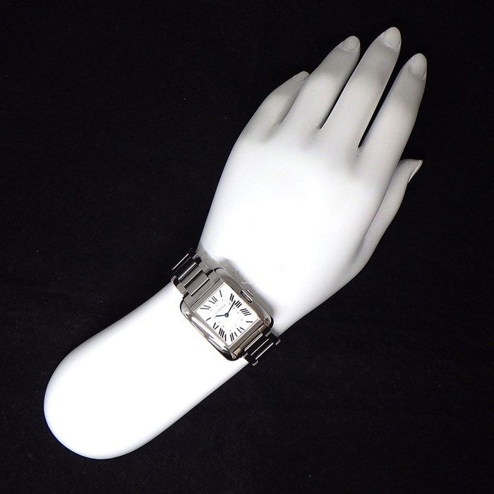 Cartier Tank Anglaise MM W5310044 - Exquisite Silver Dial Timepiece