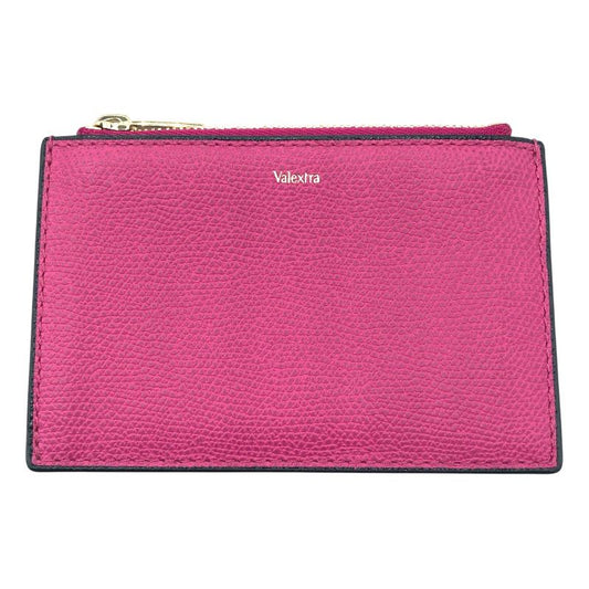 VALEXTRA Magenta Fragment Case with Gold Hardware - Exquisite Craftsmanship