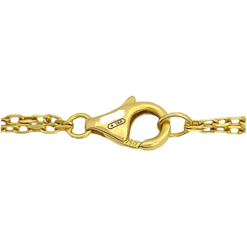 Cartier Love Circle Necklace in 18K Yellow Gold with Diamonds