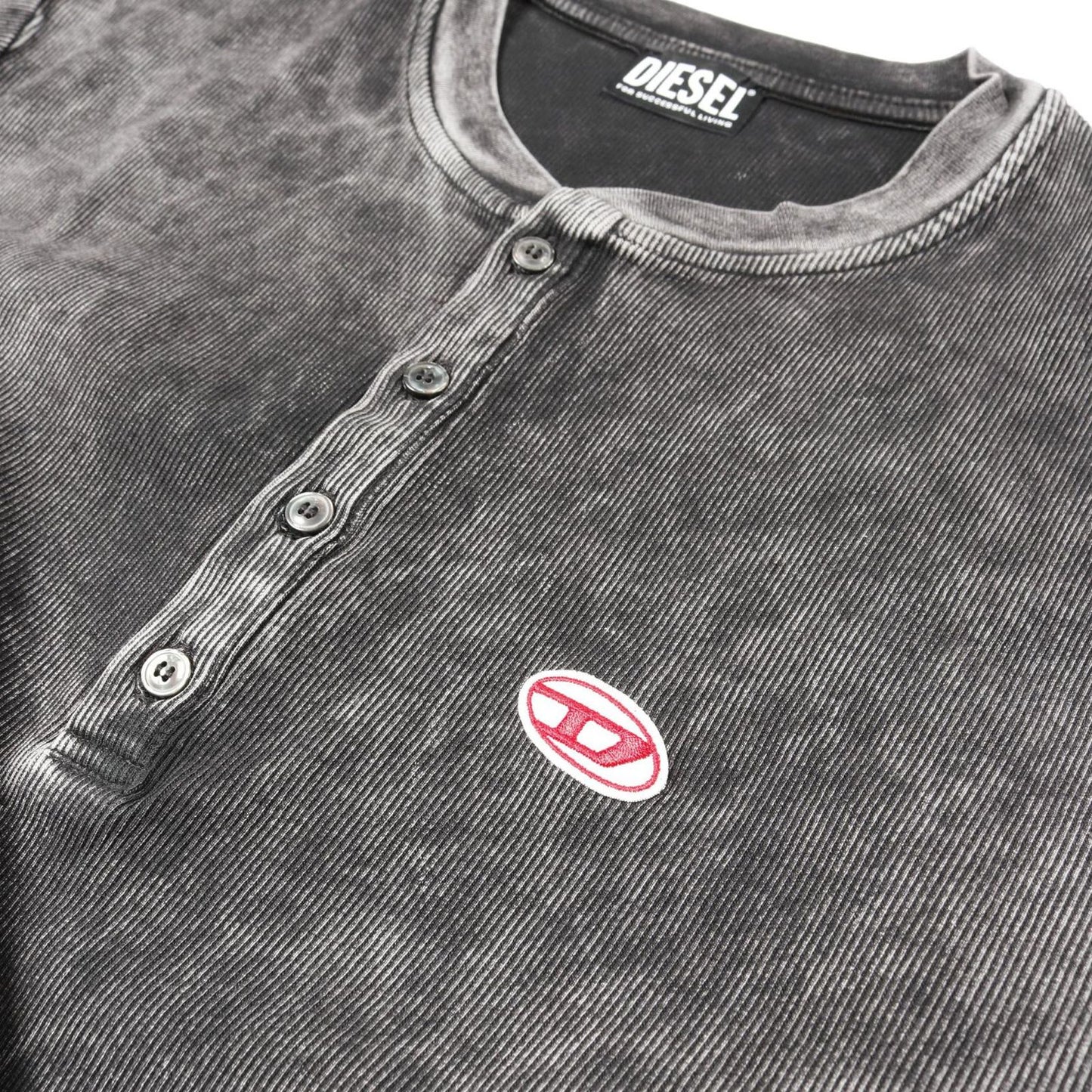 DIESEL Dark Grey Cotton T-Shirt - Size XXL - Timeless Elegance