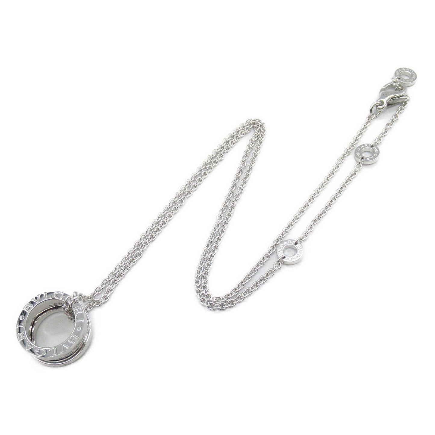 BVLGARI B-zero1 Diamond Necklace in 18K White Gold