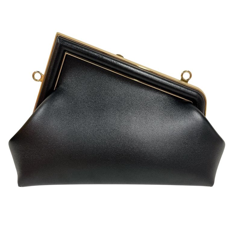 Fendi First Small Black Leather Shoulder Bag - Exquisite Craftsmanship
