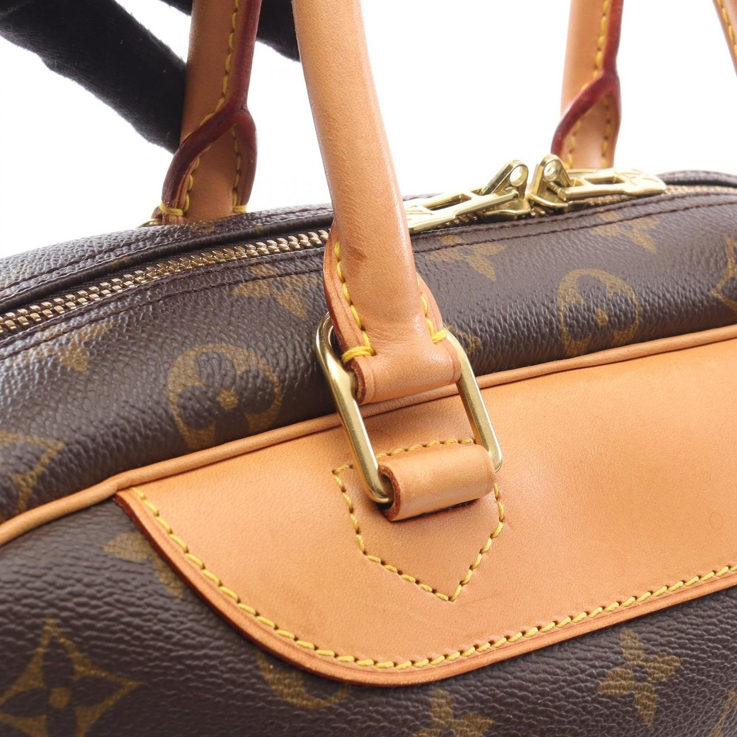 Louis Vuitton Deauville Bowling Vanity Monogram Handbag - Timeless Elegance