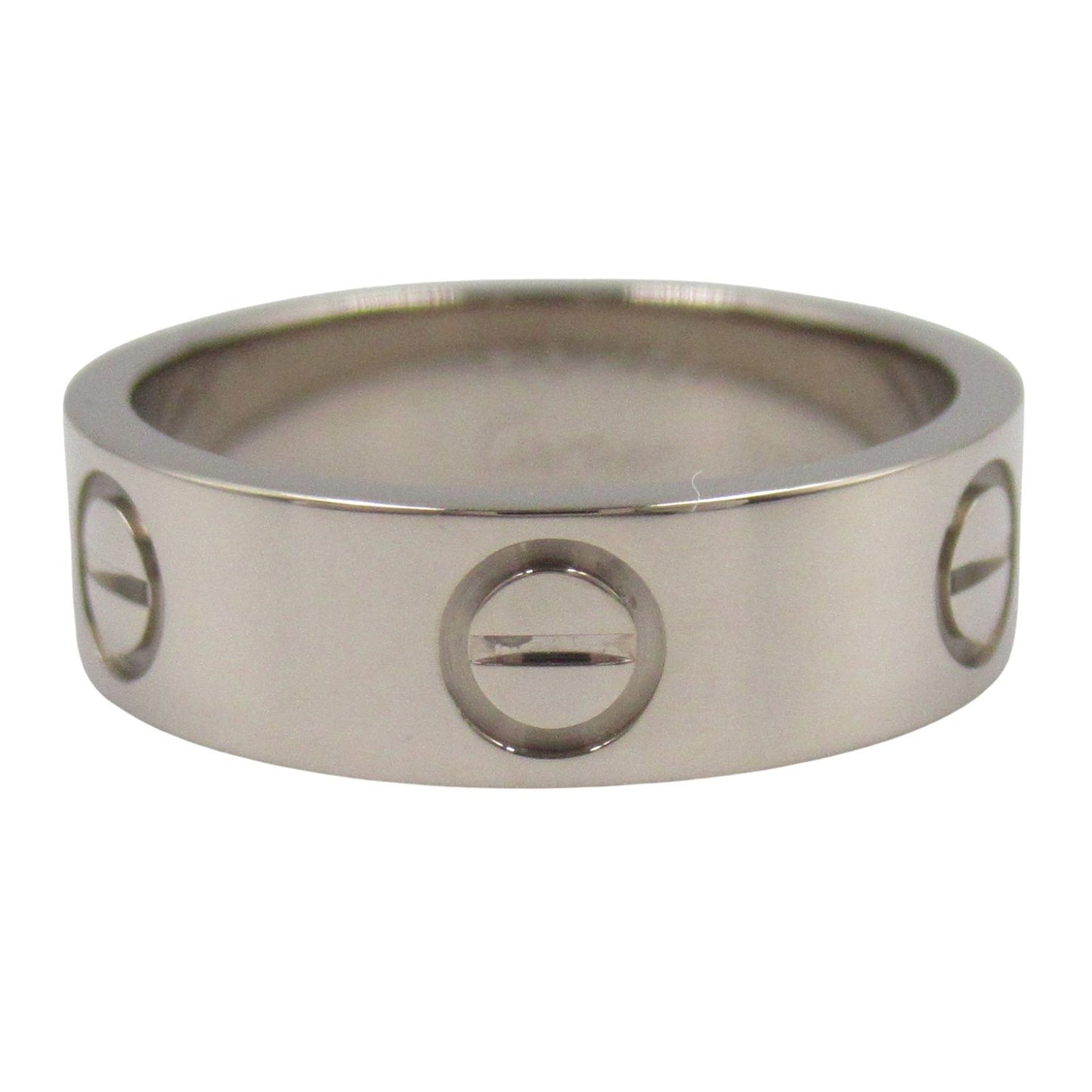 CARTIER Love Ring in K18 White Gold - Timeless Elegance