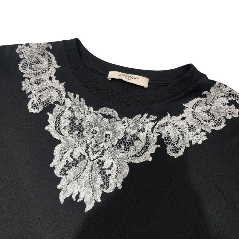 Givenchy Black Cotton Design Print T-Shirt for Men - Size S