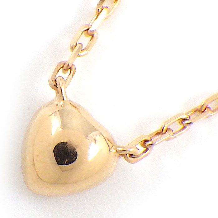 Cartier Heart Necklace with Diamond in K18 Pink Gold