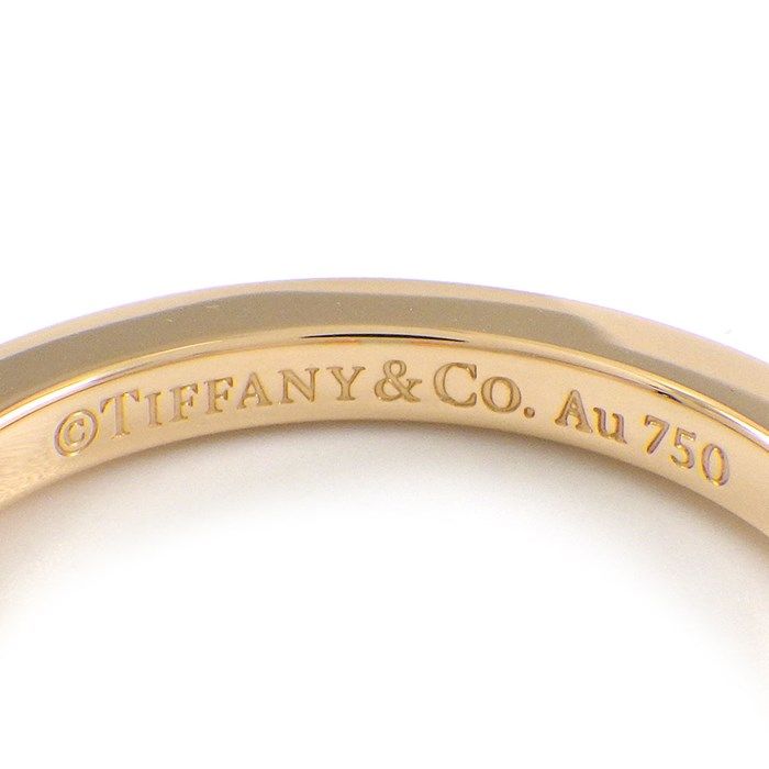 Tiffany & Co. T Square Ring in K18 Pink Gold - Size 21