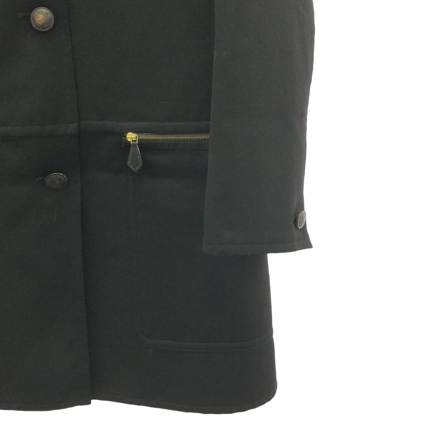 HERMES Women's Wool Jacket - Timeless Elegance in Black