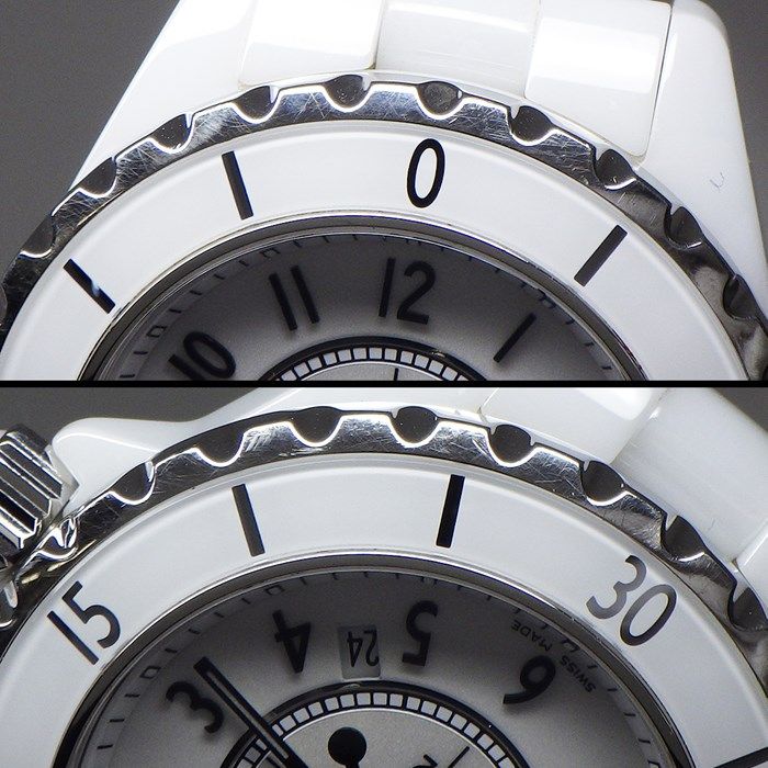 Chanel J12 H0968 White Ceramic & Stainless Steel Watch
