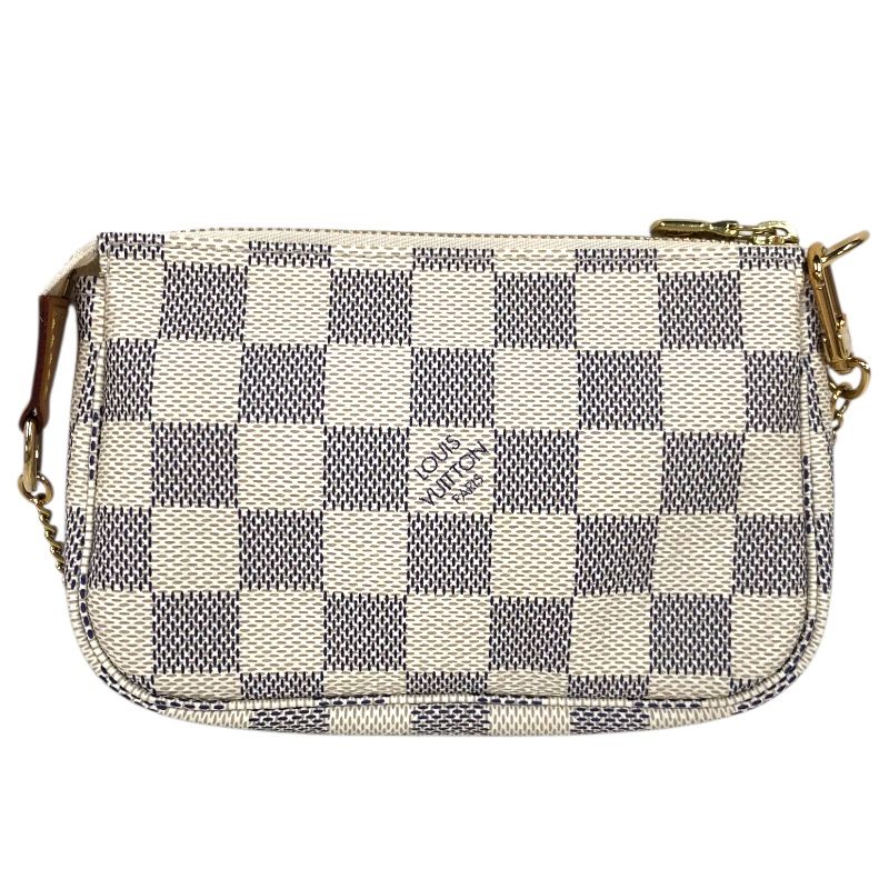 Louis Vuitton Mini Pochette Accessoires N58010 - White Damier Azur Canvas