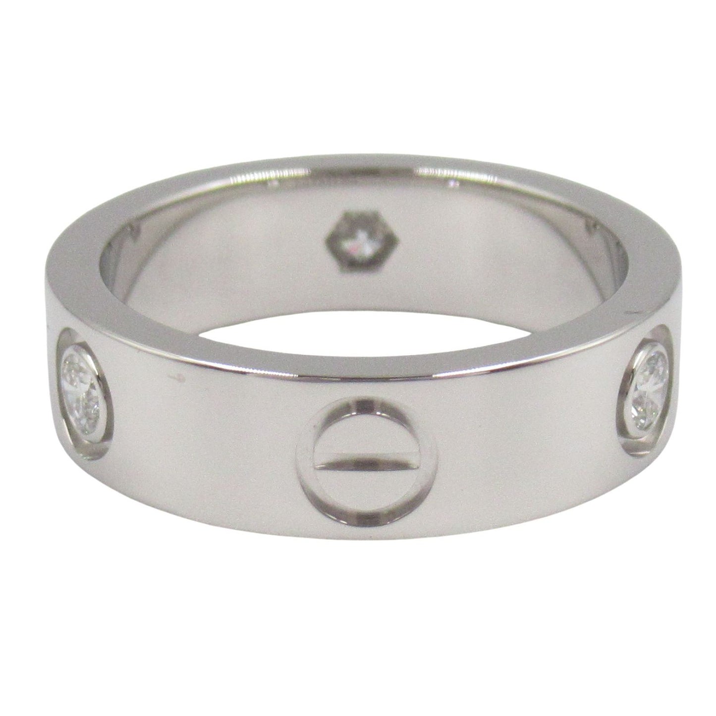 CARTIER Love Ring 3PD K18WG Diamond - Exquisite Luxury