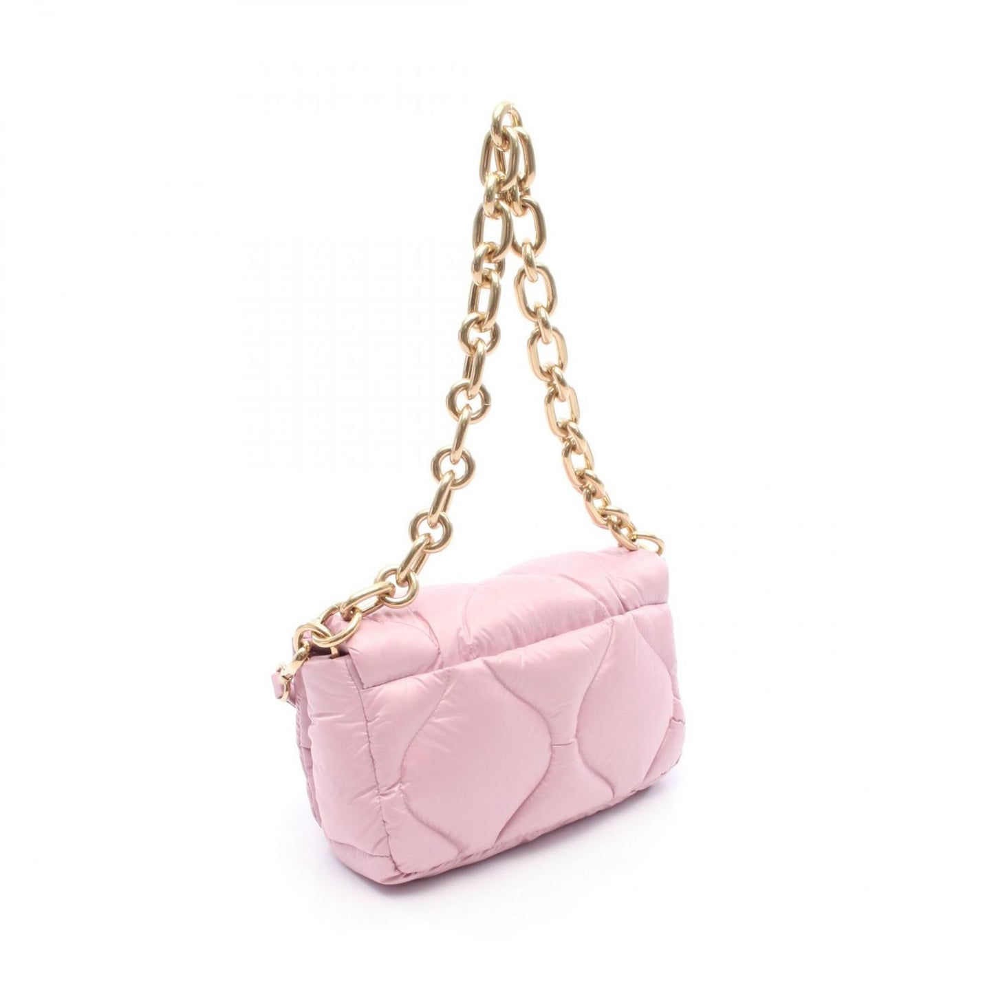 Miu Miu Padded Pink Nylon Leather Shoulder Bag - Exquisite Craftsmanship