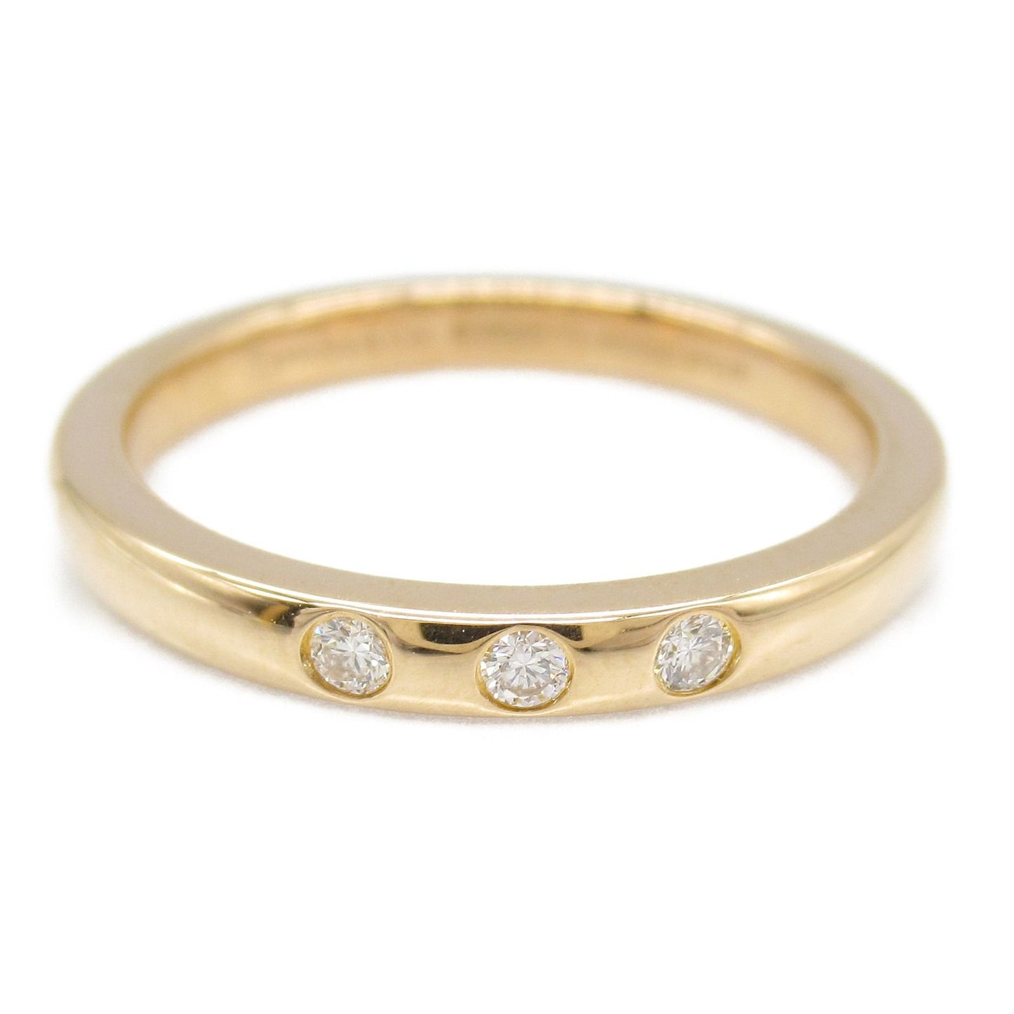 TIFFANY & CO Diamond Stacking Band Ring in 18K Pink Gold