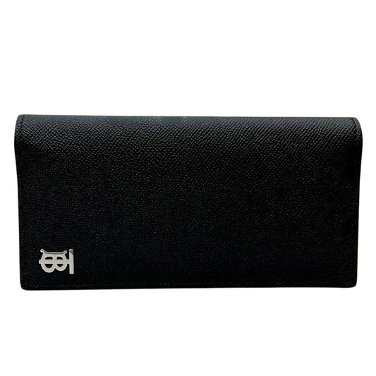 Burberry Cavendish Long Wallet in Black Leather - Timeless Elegance