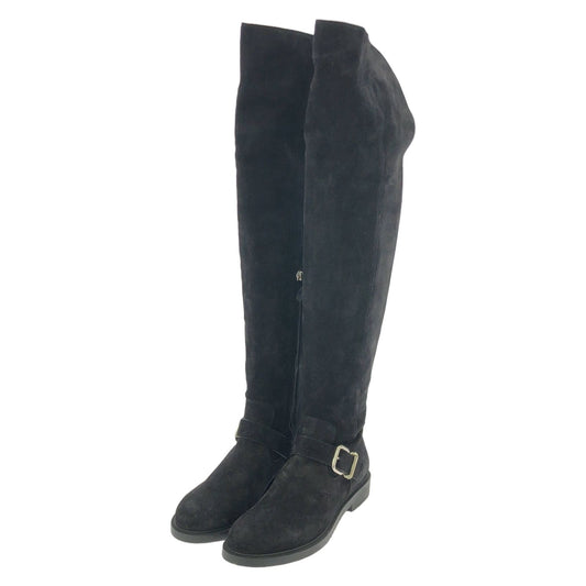 TOD'S Black Suede Long Boots - Timeless Elegance