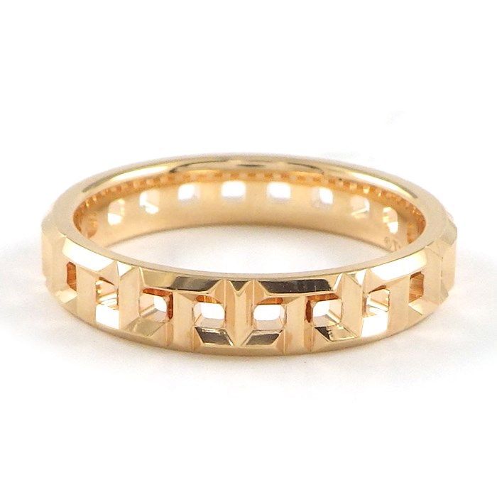 Tiffany & Co. T True Narrow Ring in K18 Pink Gold - Size 9