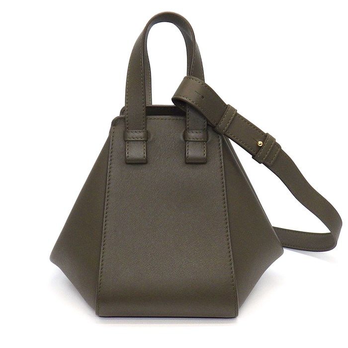 LOEWE Hammock Compact Handbag in Dark Khaki - Exquisite Craftsmanship