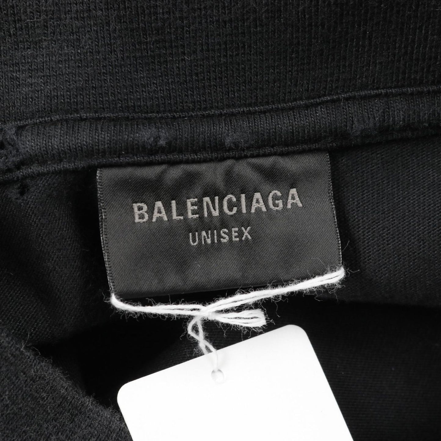 BALENCIAGA College Logo Cotton Tee - Black XS