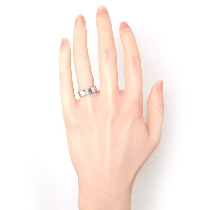 Cartier Love Ring with 0.22ct Diamonds in K18 White Gold