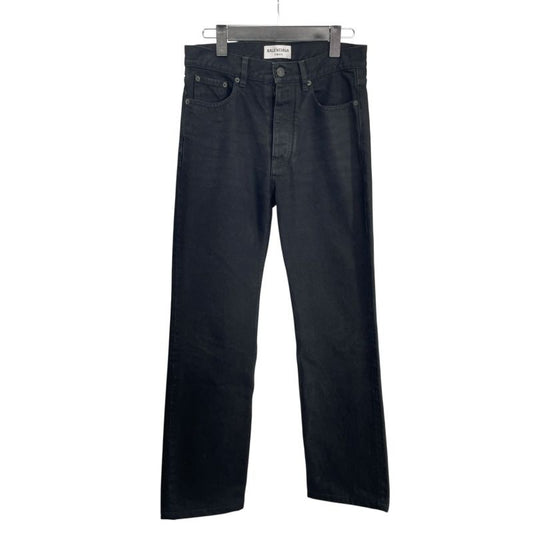 Balenciaga Black Denim Pants - Unisex, Timeless Elegance