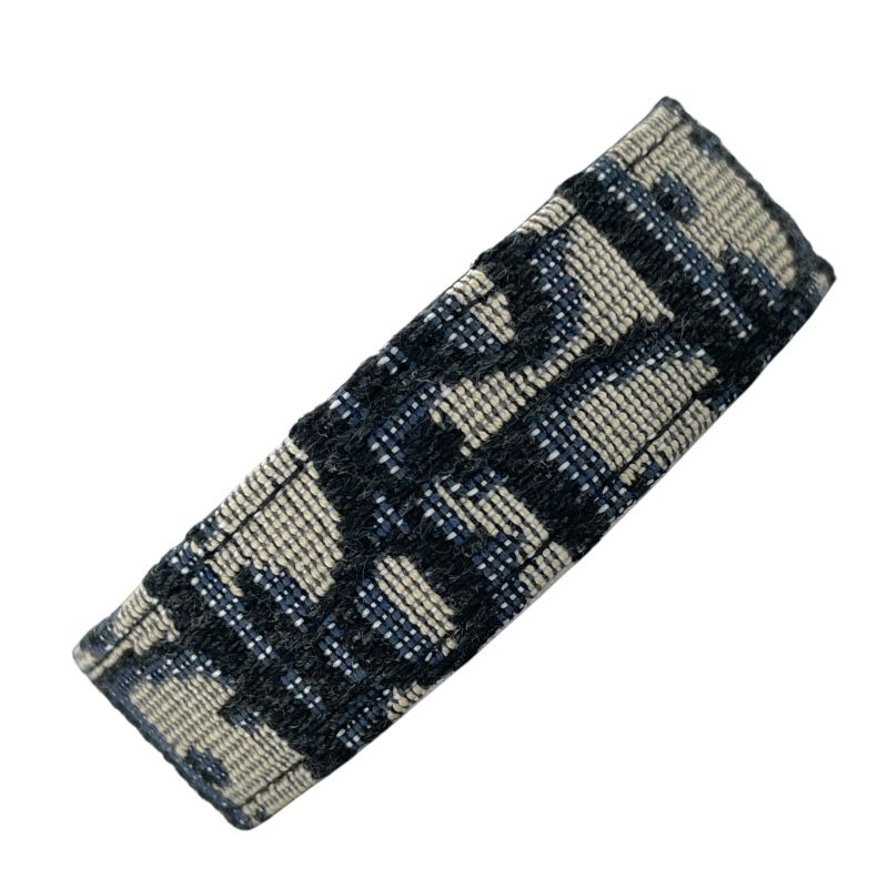 Christian Dior Oblique Bracelet in Navy Canvas - Exquisite Luxury