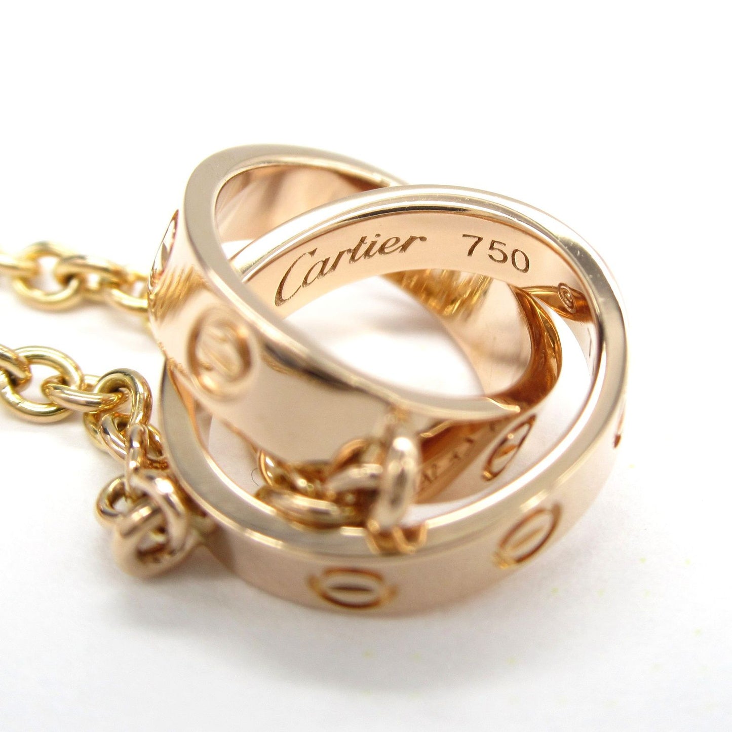 CARTIER Baby Love Necklace in K18 Pink Gold - 44cm